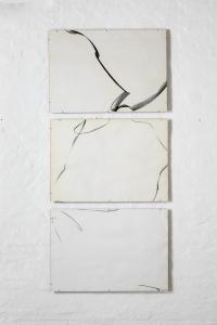 Installation View, Federico De Leonardis, carboncini su carta